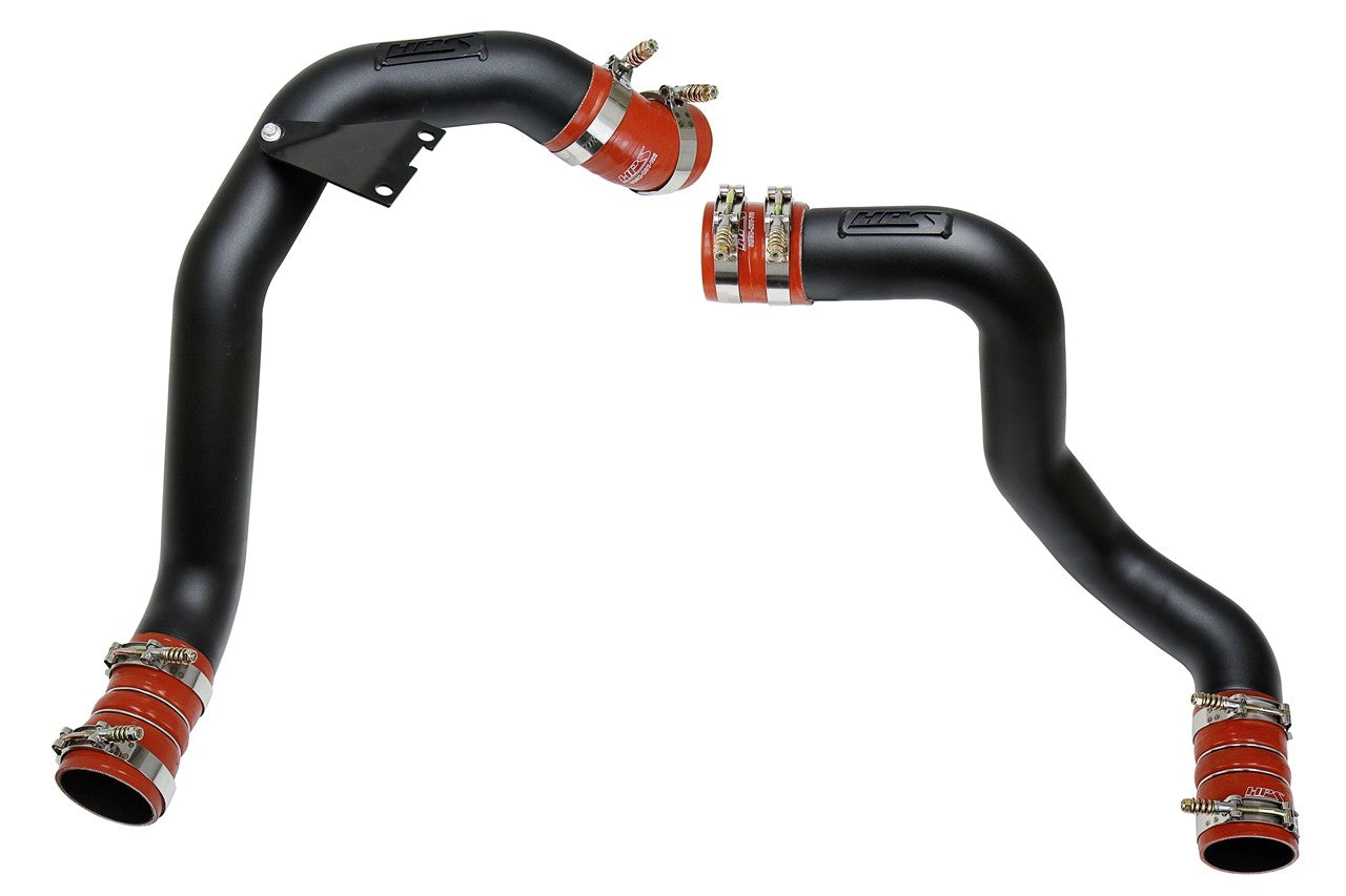 HPS Hot & Cold Side Side Intercooler Charge Pipe Kit for 03-07 Ford F-Series Super Duty 6.0L Diesel - black product photo