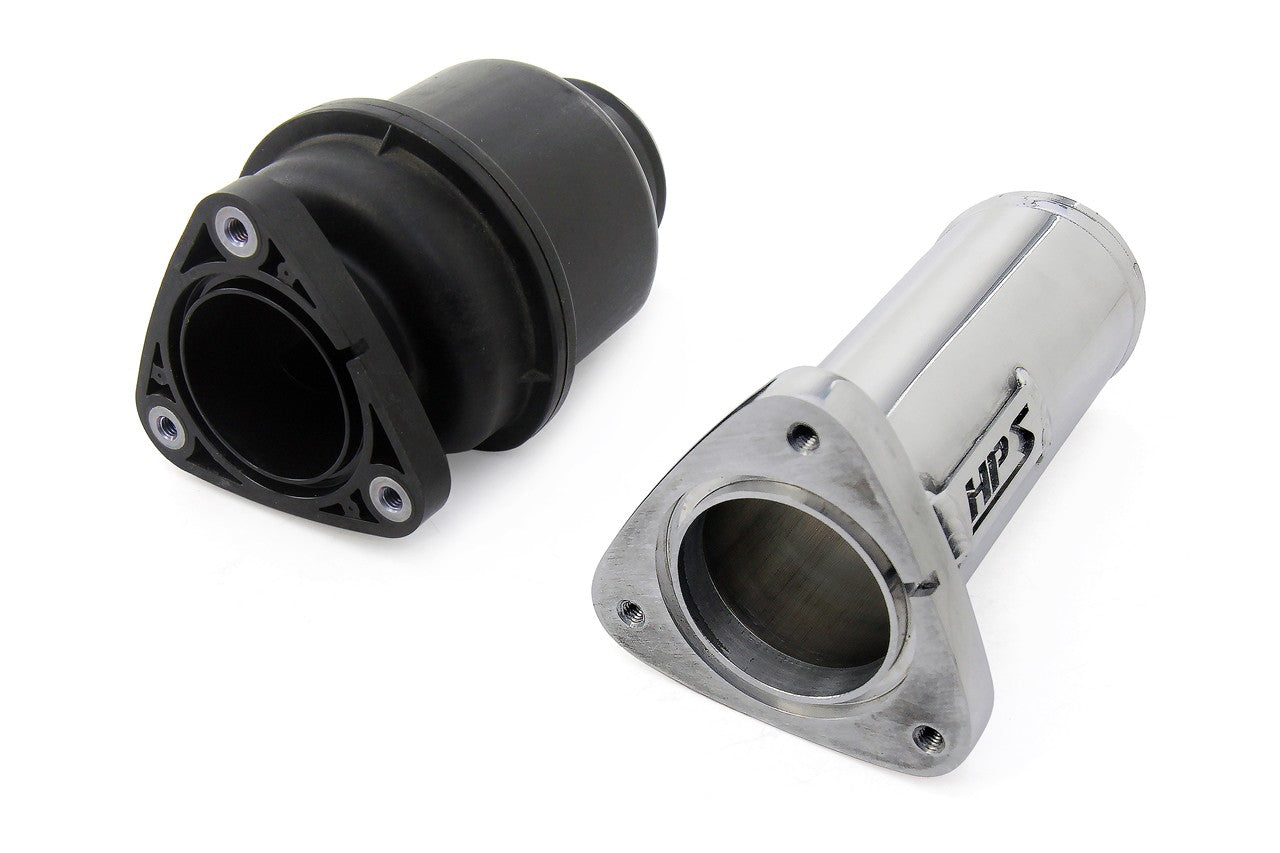 17-122WB+17-131WB HPS Black Hot Side Intercooler Charge Pipe+Resonator Tube For 16+ IS/GS/RC 2.0T