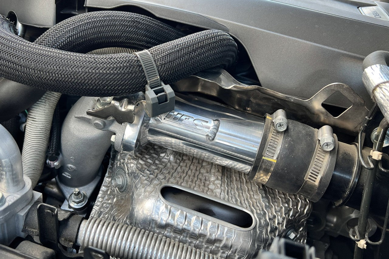 17-122P+17-131P HPS Polish Hot Side Intercooler Charge Pipe+Resonator Tube For 16+ IS/GS/RC 2.0T