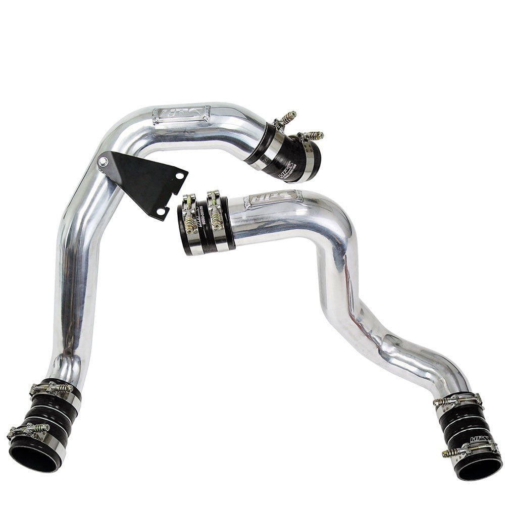HPS Hot & Cold Side Side Intercooler Charge Pipe Kit for 03-07 Ford F-Series Super Duty 6.0L Diesel - red product photo