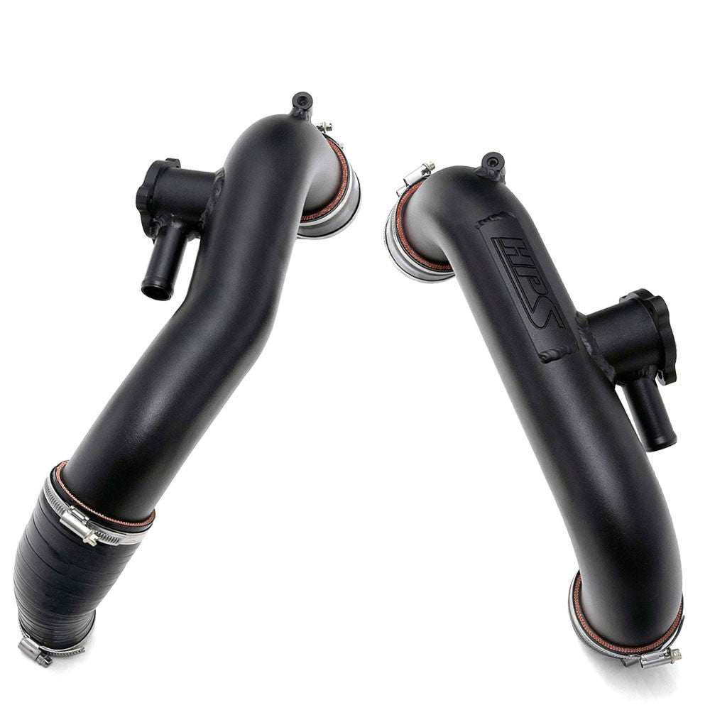 HPS Hot Side Charge Pipe for 23+ Toyota Sequoia XK80 / 22+ Toyota Tundra XK70 - black product photo