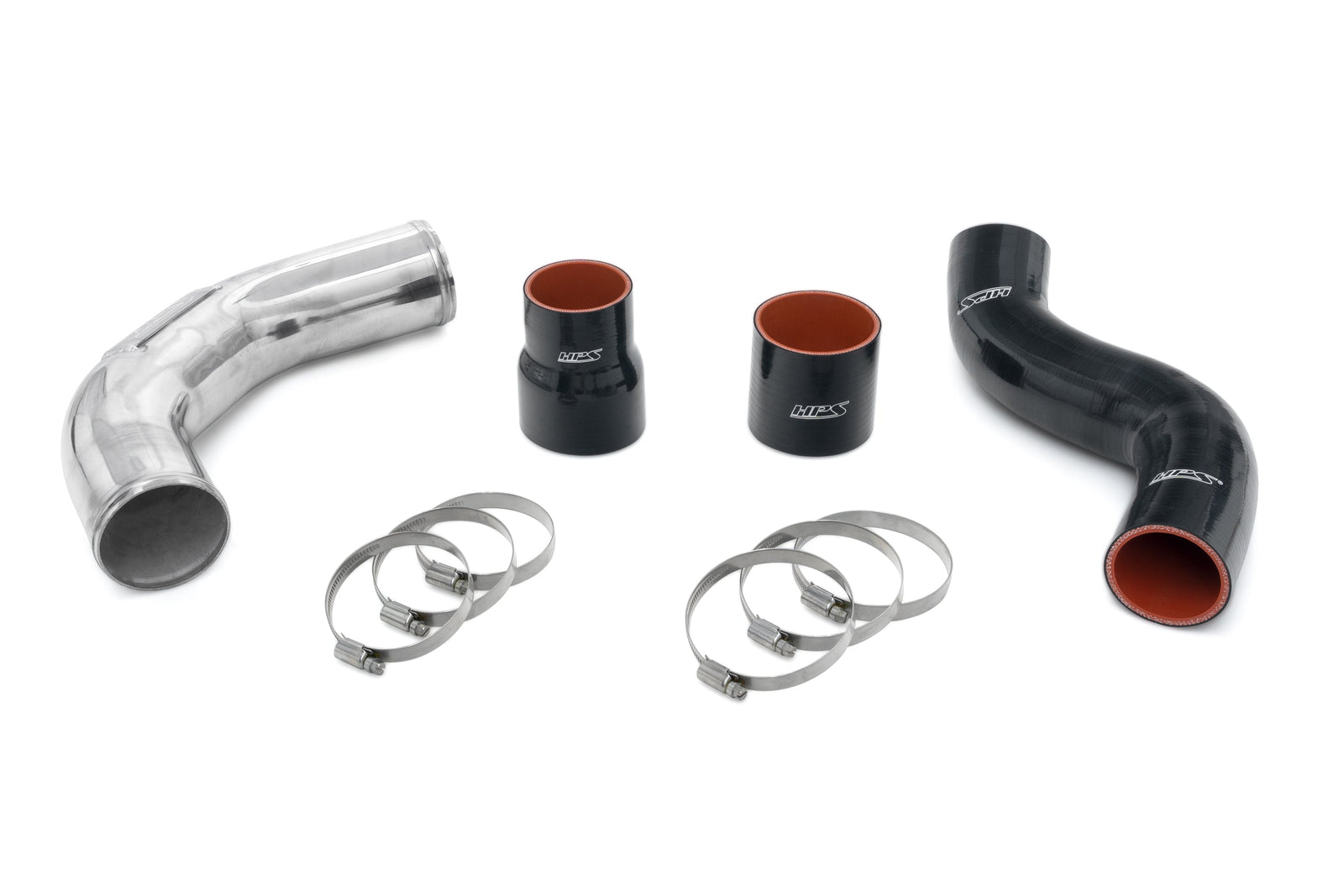 17-164P HPS Polish Hot & Cold Side Intercooler Charge Pipe Hose Kit For 21-25 TLX Type-S