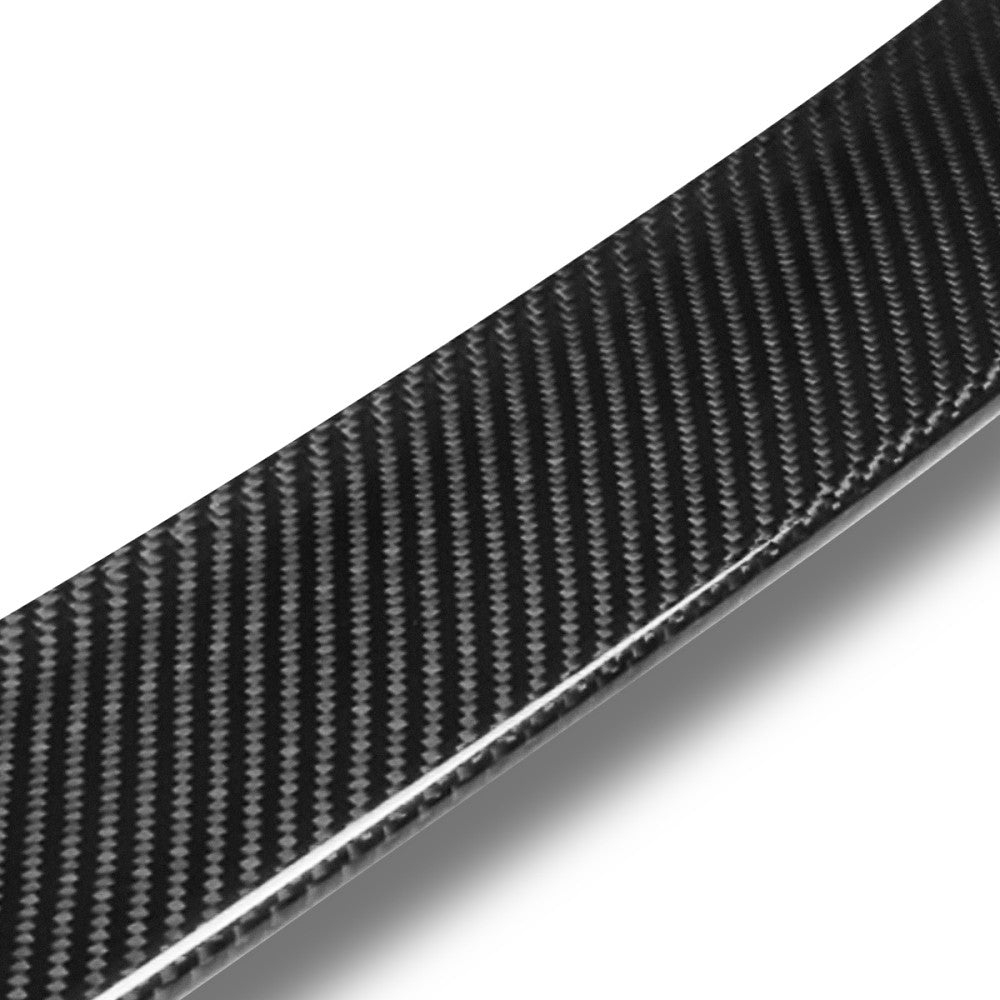 Black Carbon Fiber Rear Window Roof Spoiler For 12-19 BMW 3-Series F30/F80 Sedan