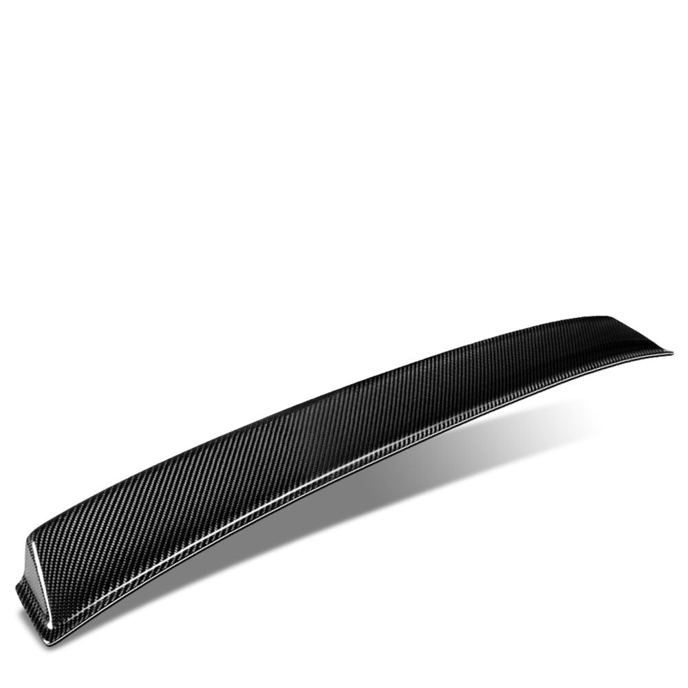 Black Carbon Fiber Rear Window Roof Spoiler For 14-19 Chevrolet Corvette (C7)