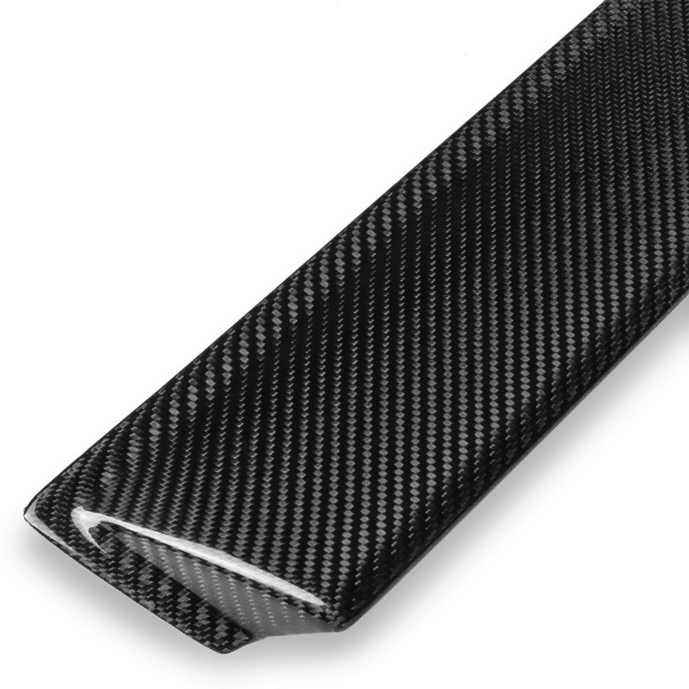 Black Carbon Fiber Rear Window Roof Spoiler For 14-19 Chevrolet Corvette (C7)