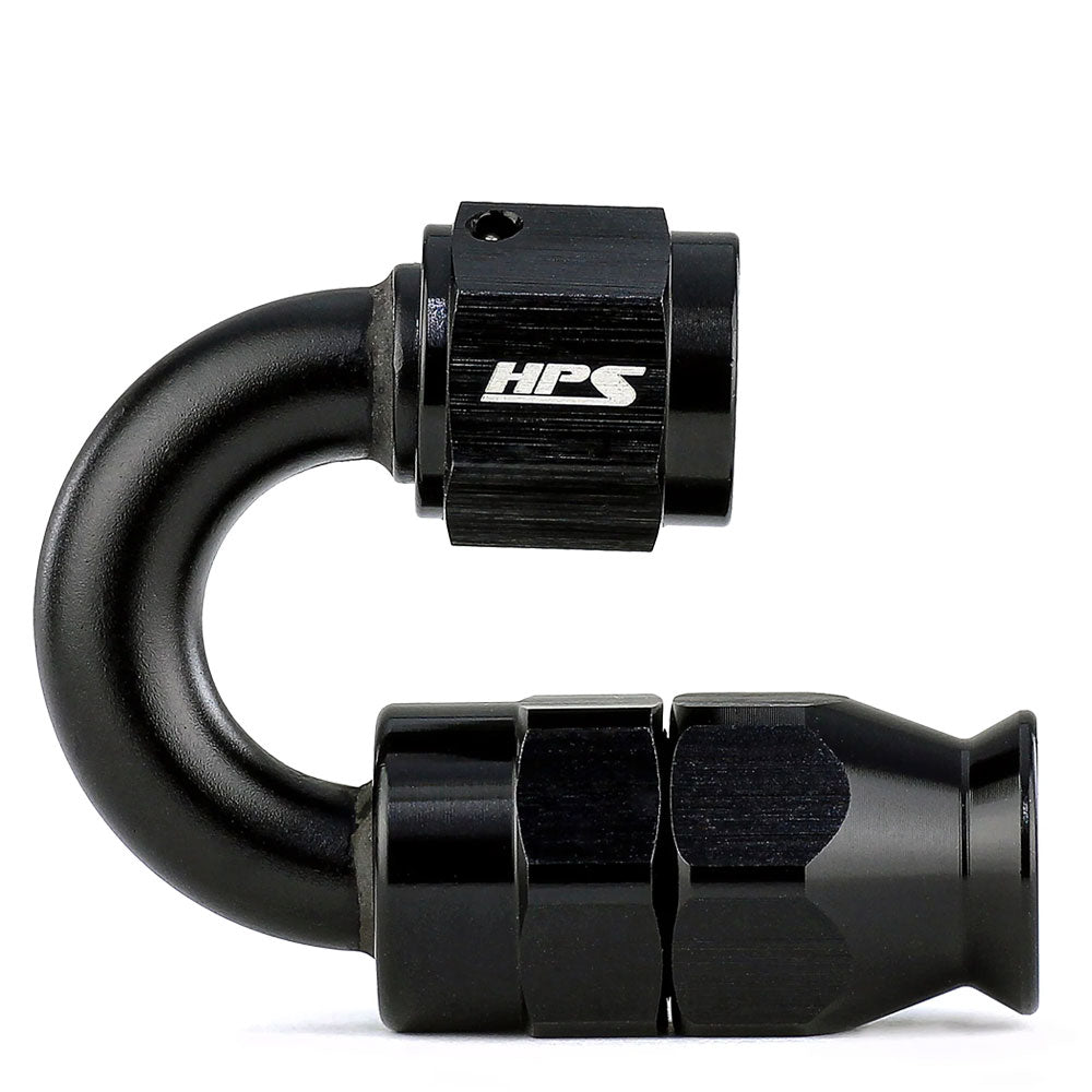 HPS 350-1804 Hose End to AN Female for PTFE Hose Fitting -4 180 Degree HPS-350-1804