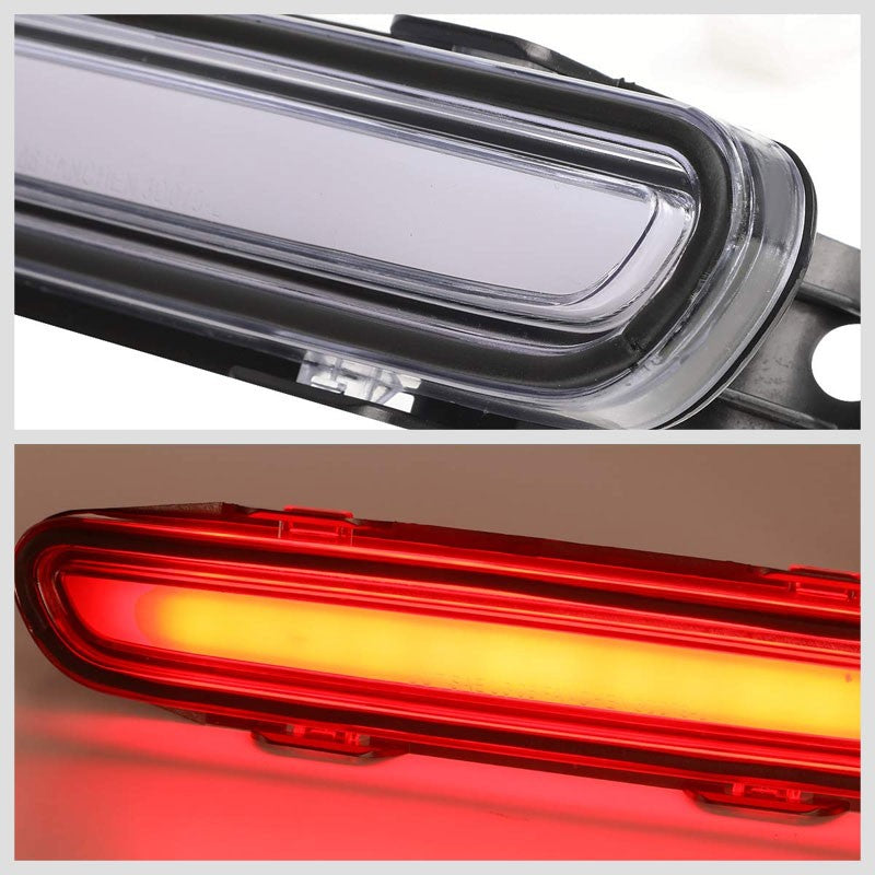 Clear Lens/Chrome Housing 3D LED Rear Third Brake Light for 06-10 Dodge Charger
