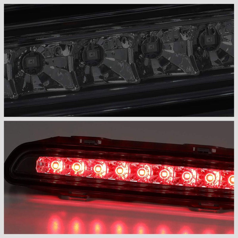 Smoke Len/Chrome Housing Full LED Rear Third Brake Light for 06-10 Dodge Charger