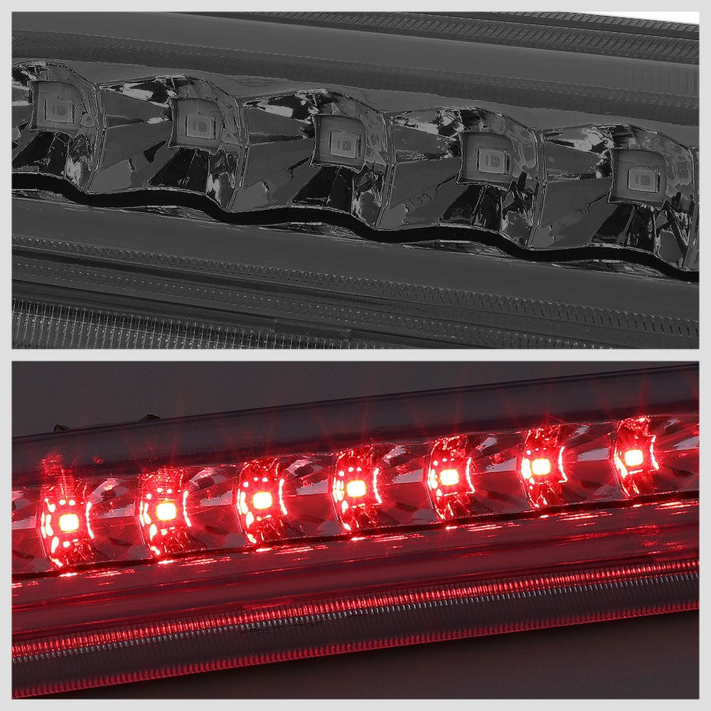 Chrome Housing/Smoke Lens LED Rear Tail Third Brake Light For 02-09 GMC Envoy