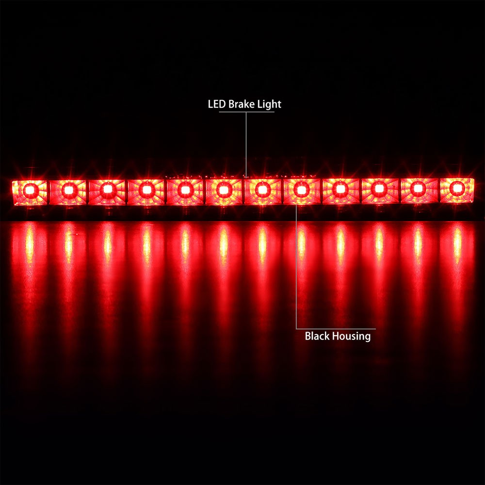 Black Housing/Clear Len LED Rear Tail Third Brake Light For 15-18 Chevrolet Trax