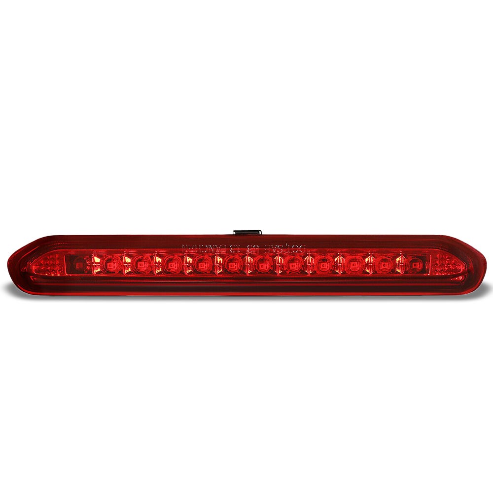 Chrome Housing/Red Lens LED Rear Tail Third Brake Light For 15-18 Chevrolet Trax