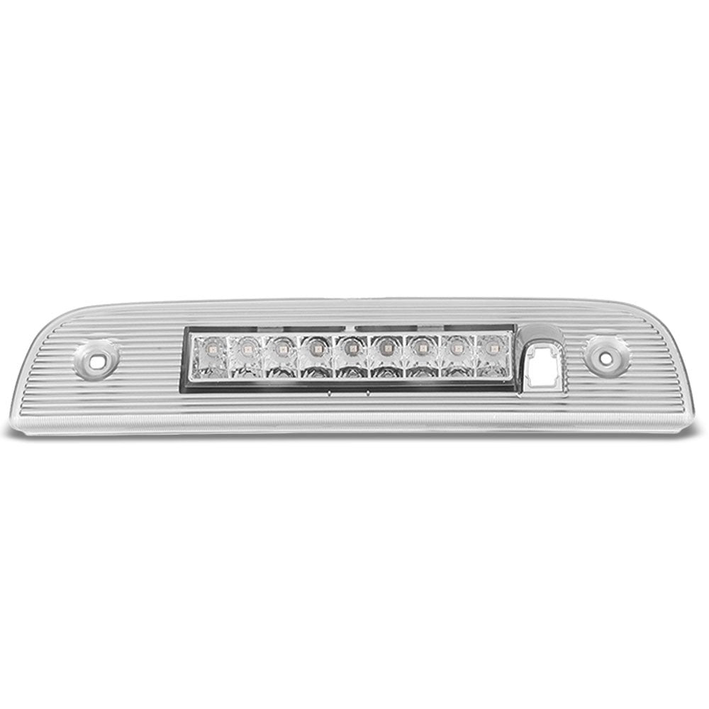 Chrome Housing/Clear Lens LED Rear Tail Third Brake Light For 07-12 Dodge Nitro