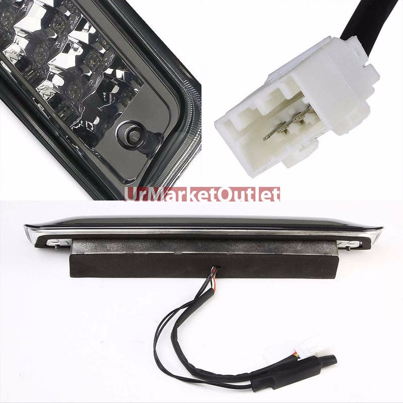 Smoke Rear Tail Third Brake/Reverse Red/White LED Light For 09-18 Ram Pickup