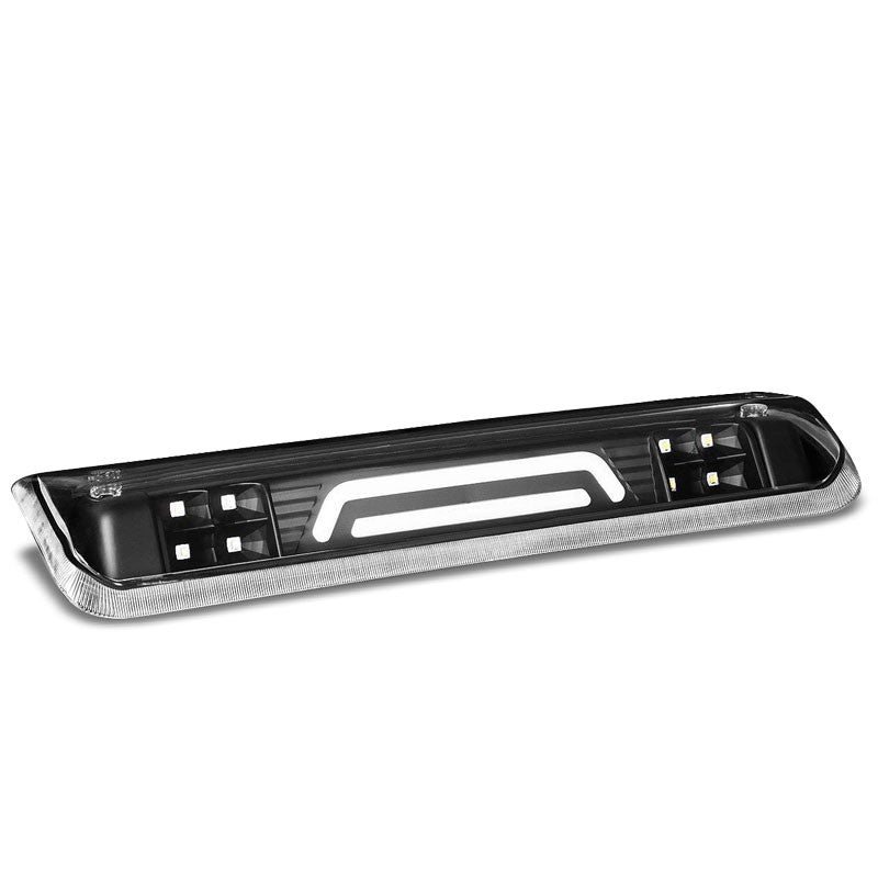 Black Housing Clear Lens 3D LED Rear Cargo+3RD Third Brake Light For 04-08 Lobo