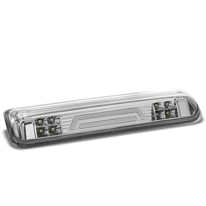 Chrome Housing Clear Lens 3D LED Rear Cargo+3RD Third Brake Light For 04-08 Lobo