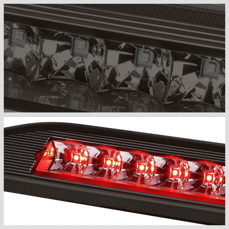 Chrome Housing Smoked Lens Red LED Third Brake Light For 08-09 Ford Taurus X
