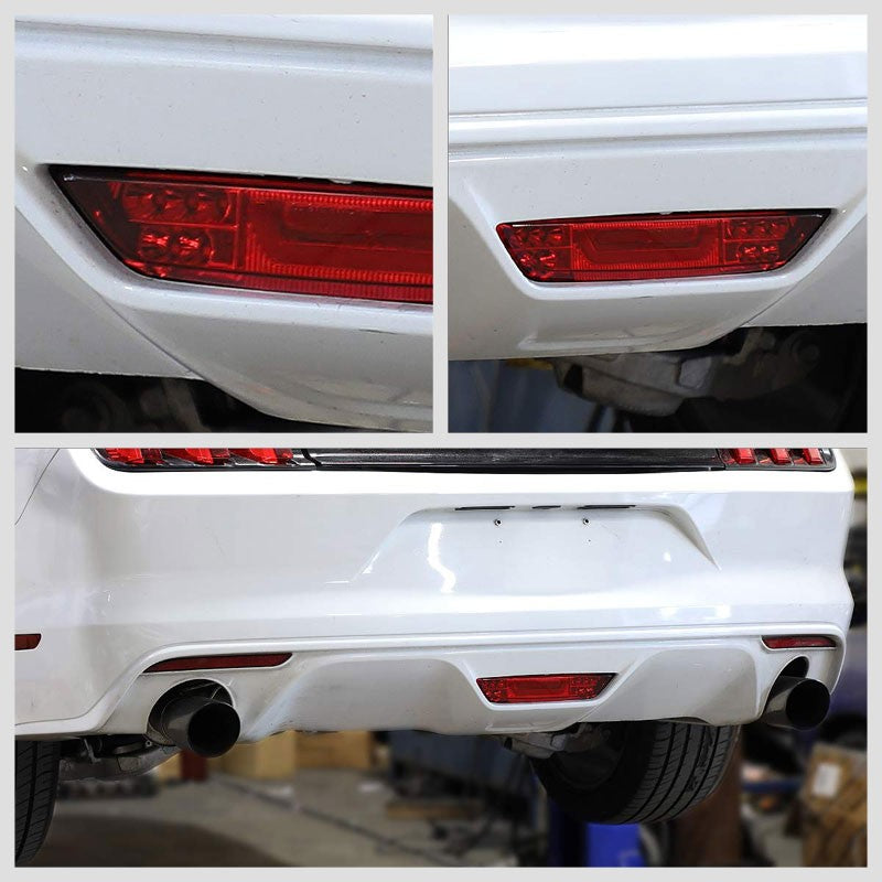 Red Lens/Chrome Housing 3D LED 3RD Tail Third Brake Light for 15-18 Ford Mustang