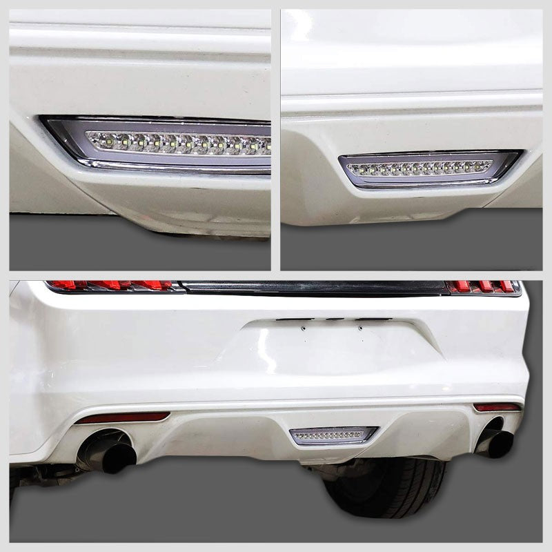 Clear Lens/Chrome House Full LED Rear Third Brake Light for 15-18 Ford Mustang