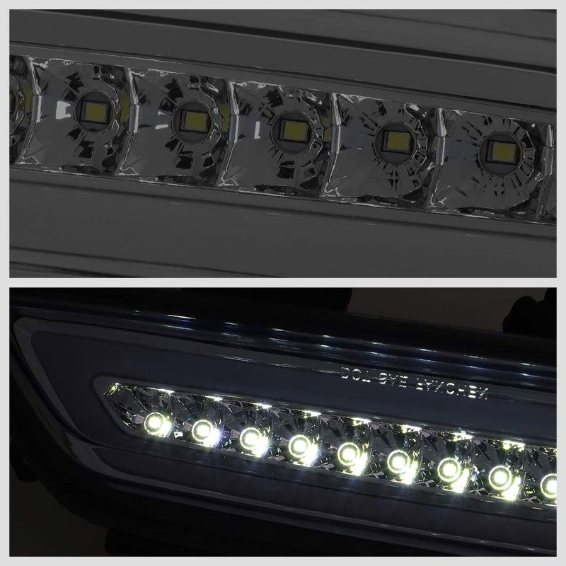 Smoke Lens/Chrome House Full LED Rear Third Brake Light for 15-18 Ford Mustang