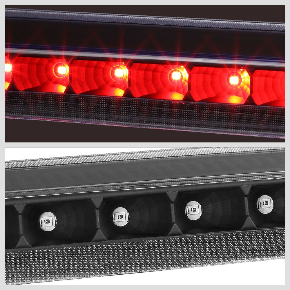Black Housing/Smoke Lens LED Rear Tail Third Brake Light For 99-04 Ford Mustang