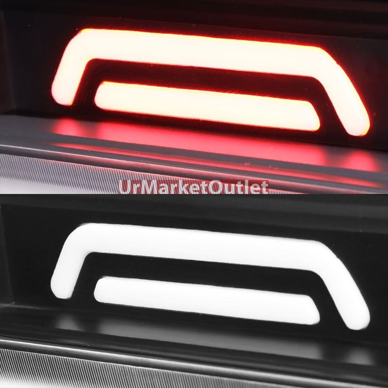 Clear Lens/Black LED Rear 3RD Third Brake Light Lamp For 14-18 Silverado 1500