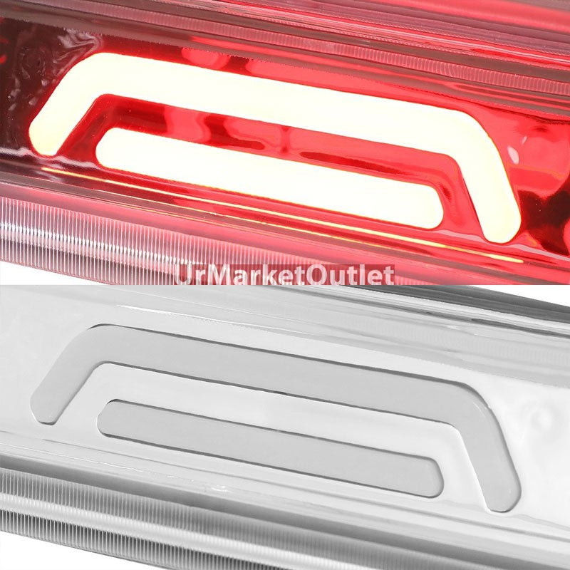 Clear Lens/Chrome LED Rear 3RD Third Brake Light Lamp For 14-20 Silverado/Sierra