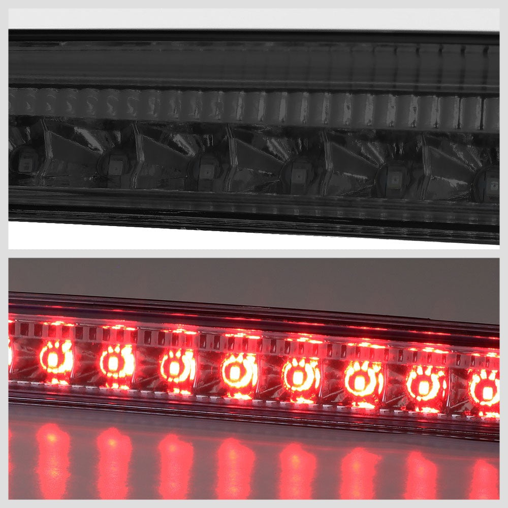 Chrome Housing/Smoke Len LED Rear Third Brake Light For 09-17 Chevrolet Traverse