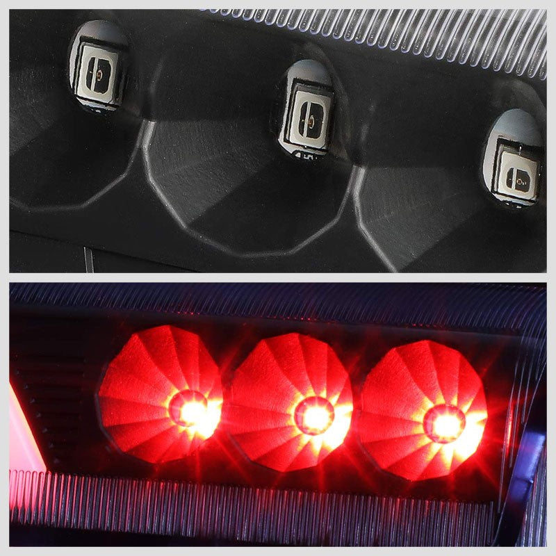 3D LED Rear Third Brake Light Black Housing Clear Lens For 00-06 GMC Yukon