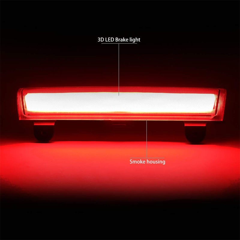 3D LED BAR Rear Third Brake Light Chrome Housing Smoke Len For 00-06 Chevy Tahoe