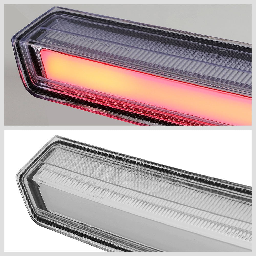 Chrome Housing/Clear Lens LED Rear Third Brake Light For 15-20 Chevy Suburban
