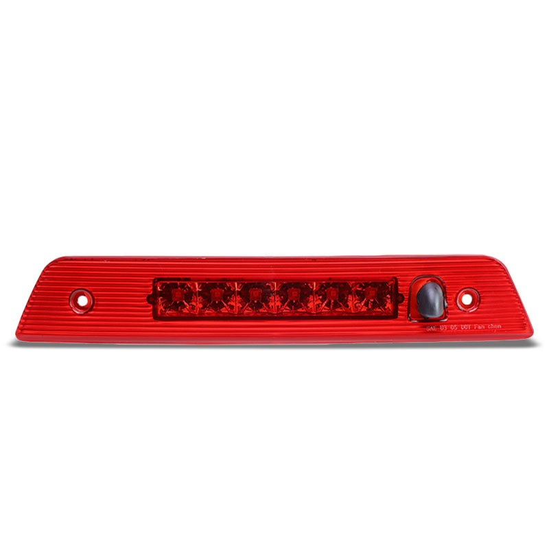 Chrome Housing Red Len Third Brake LED Light For Jeep 05-10 Grand Cherokee WK