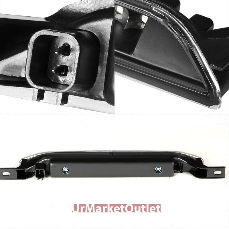 Black Housing Clear Len Third Brake Red LED Light For 11-21 Grand Cherokee WK2