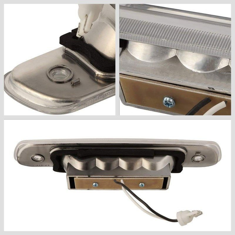 Chrome Housing Clear Len Third Brake LED Light For Jeep 99-04 Grand Cherokee WJ
