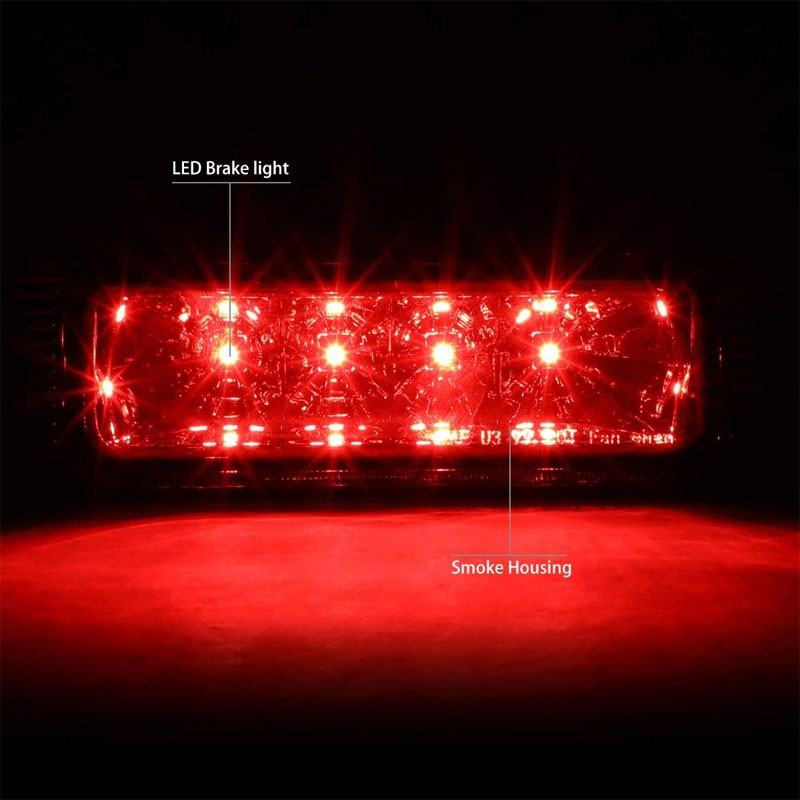Chrome Housing Smoke Len Third Brake LED Light For Jeep 99-04 Grand Cherokee WJ