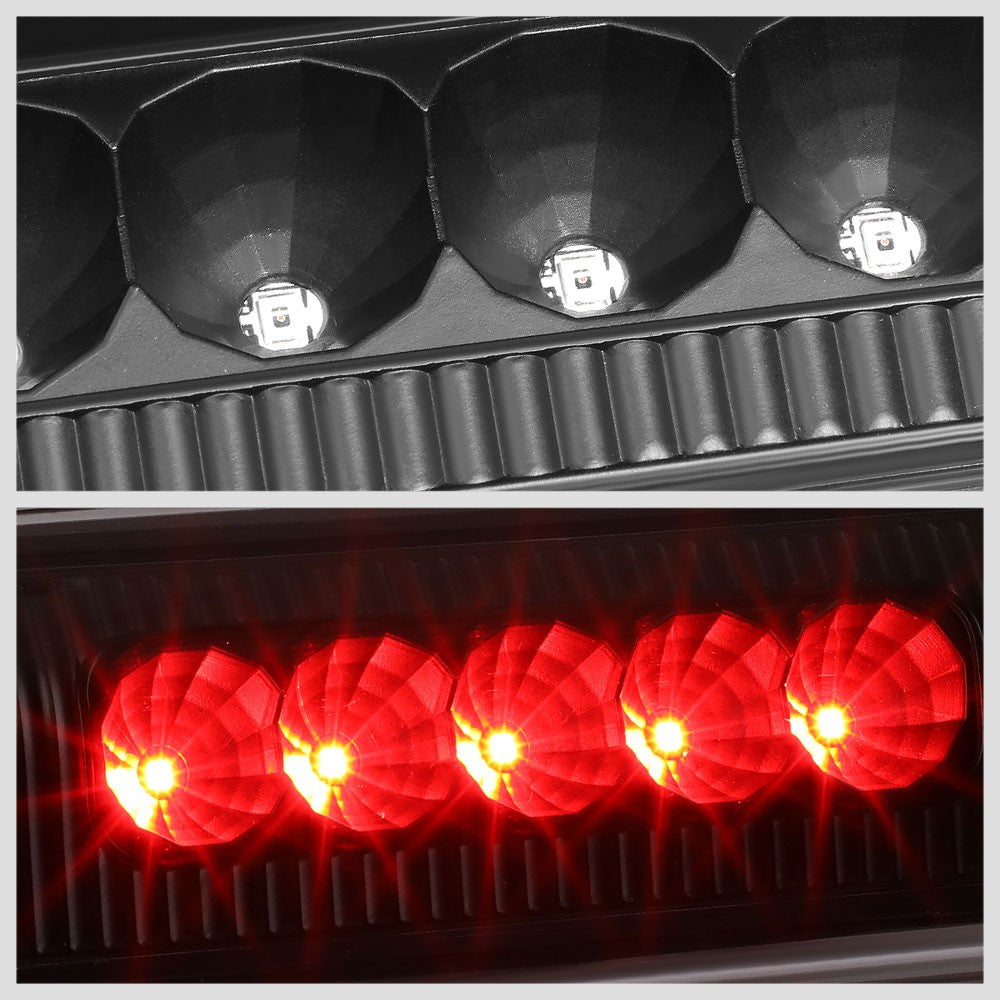 Black Housing/Clear Lens LED Rear Tail Third Brake Light For 09-14 Nissan Cube