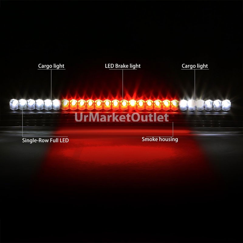 Black Housing Smoke Len Third Brake LED Light For 04-14 Titan A60/Frontier D40