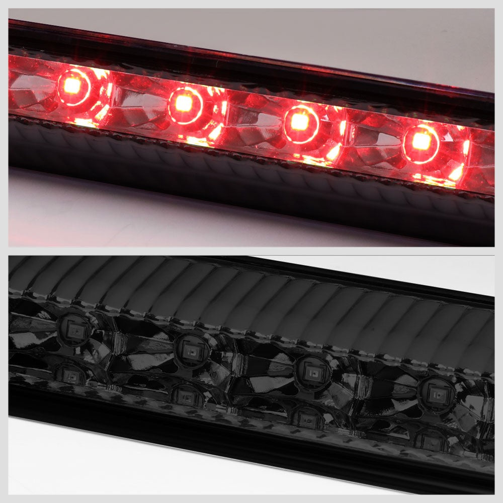 Chrome Housing/Smoke Lens LED Rear Tail Third Brake Light For 14-20 Nissan Rogue