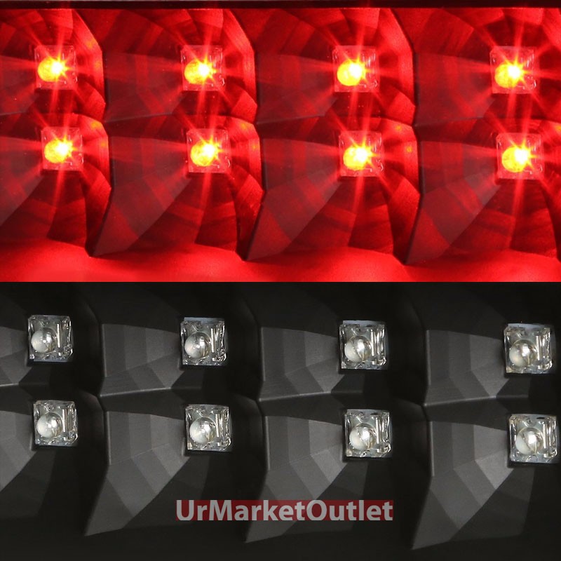 Black Housing Clear Len Third Brake Red LED Light For Nissan 00-04 Xterra WD22