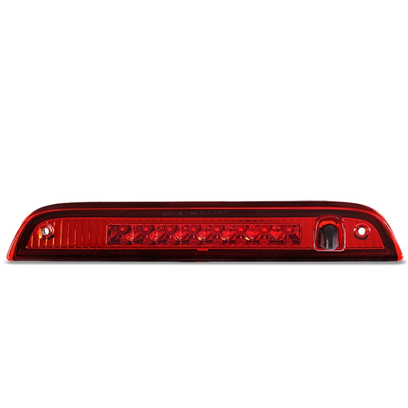 Red Lens/Chrome Housing Full LED Rear Third Brake Light for 07-17 Jeep Patriot