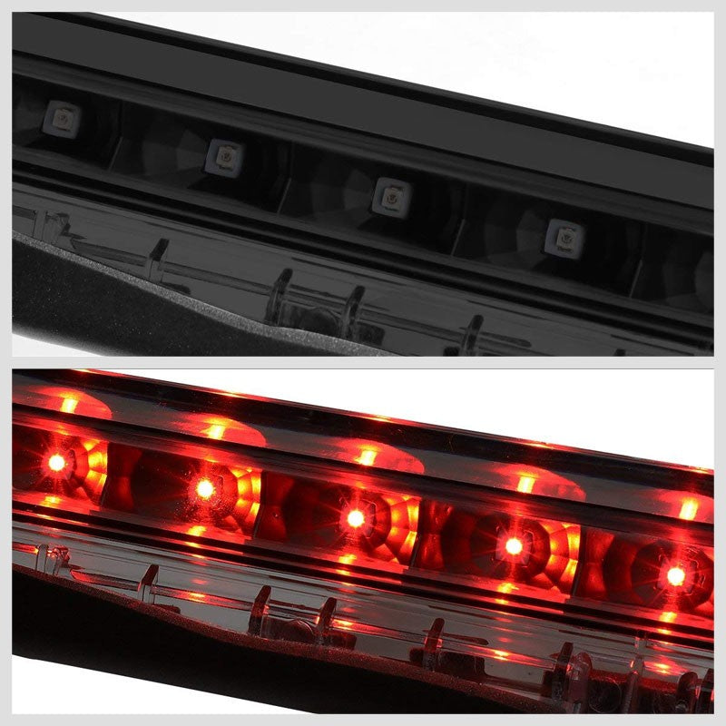 Black Housing Smoked Lens LED Rear 3RD Third Brake Light Lamp For 11-16 Scion tC