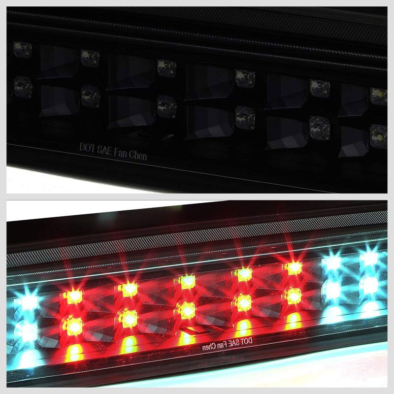 Smoke/Black Third Brake/Reverse Red/White LED Cargo Light For 07-20 Tundra