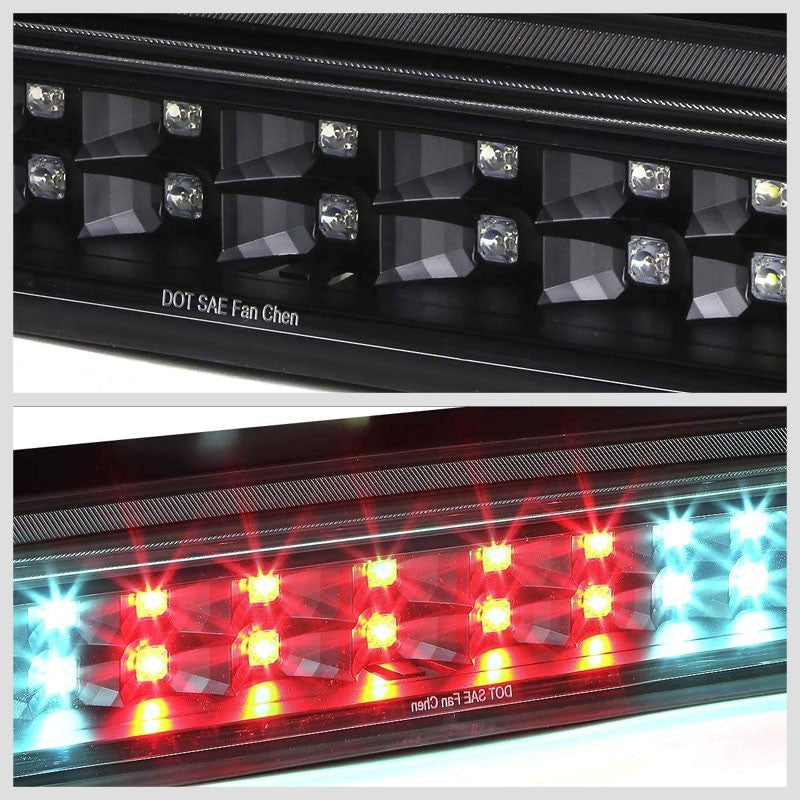 Black Third Brake/Reverse Red/White LED Cargo Light For 07-20 Toyota Tundra