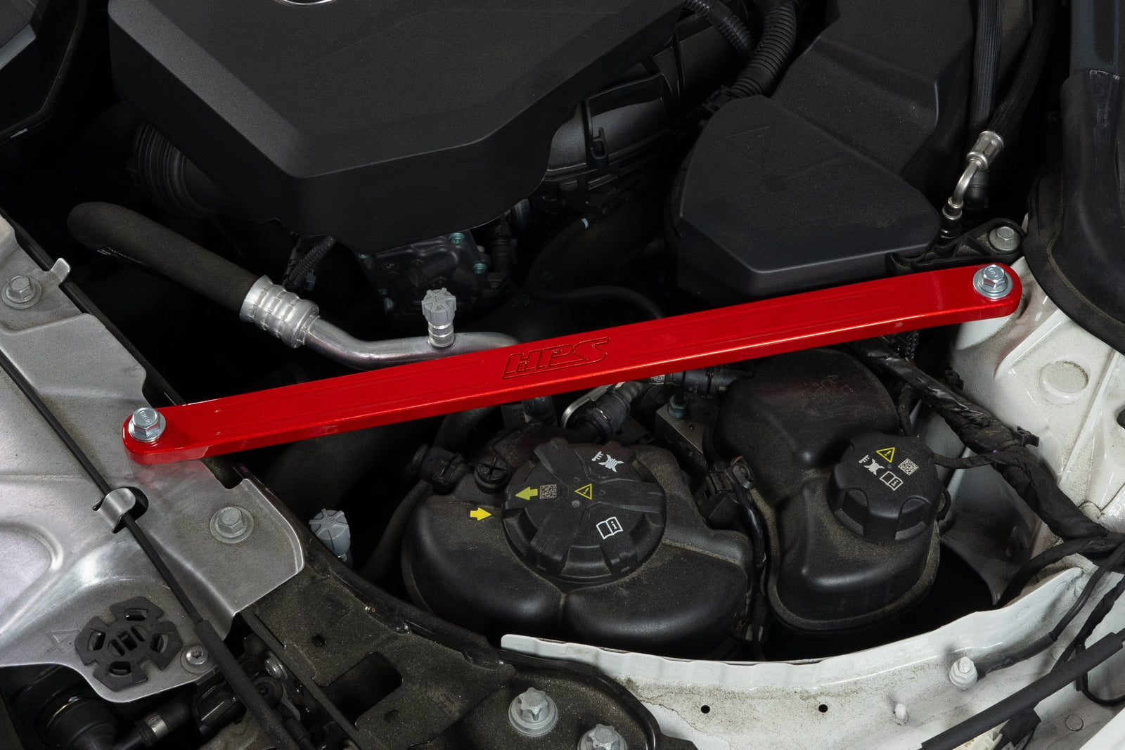 42-115R HPS Red Front Up Solid Strut Bar Tower Brace For 20-24 BMW M340i / 19-24 330i