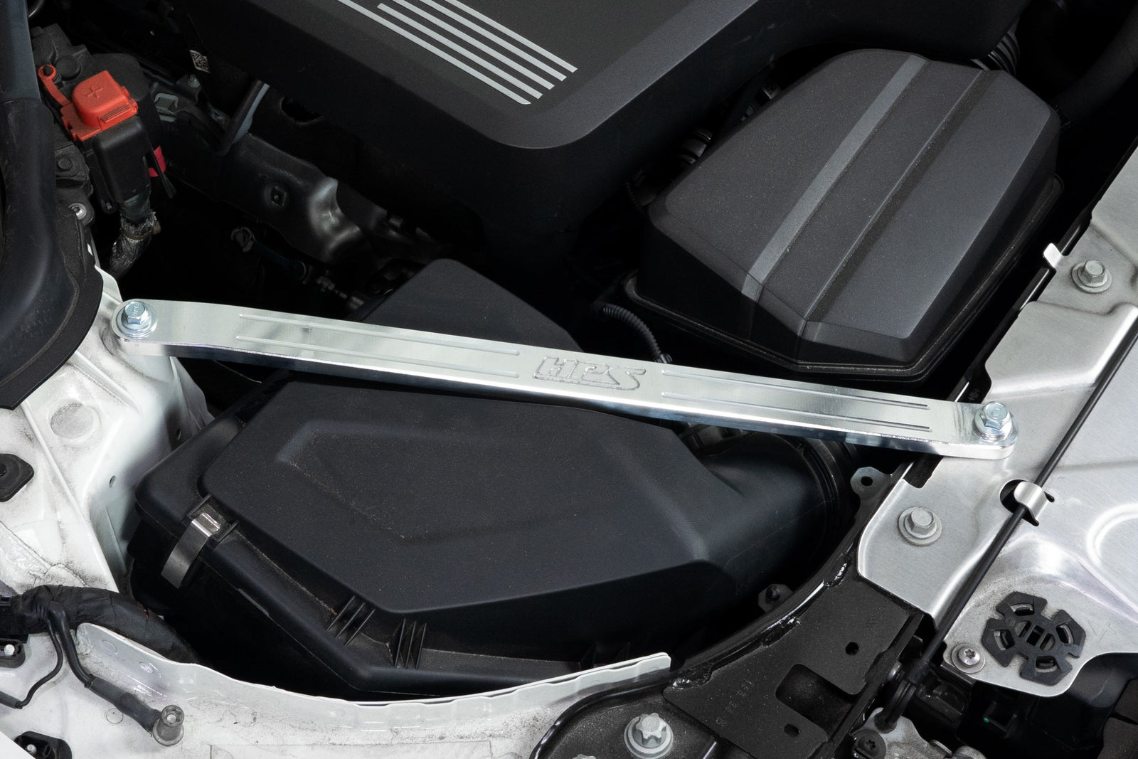 42-115WB HPS Black Front Up Solid Strut Bar Tower Brace For 20-24 BMW M340i / 19-24 330i