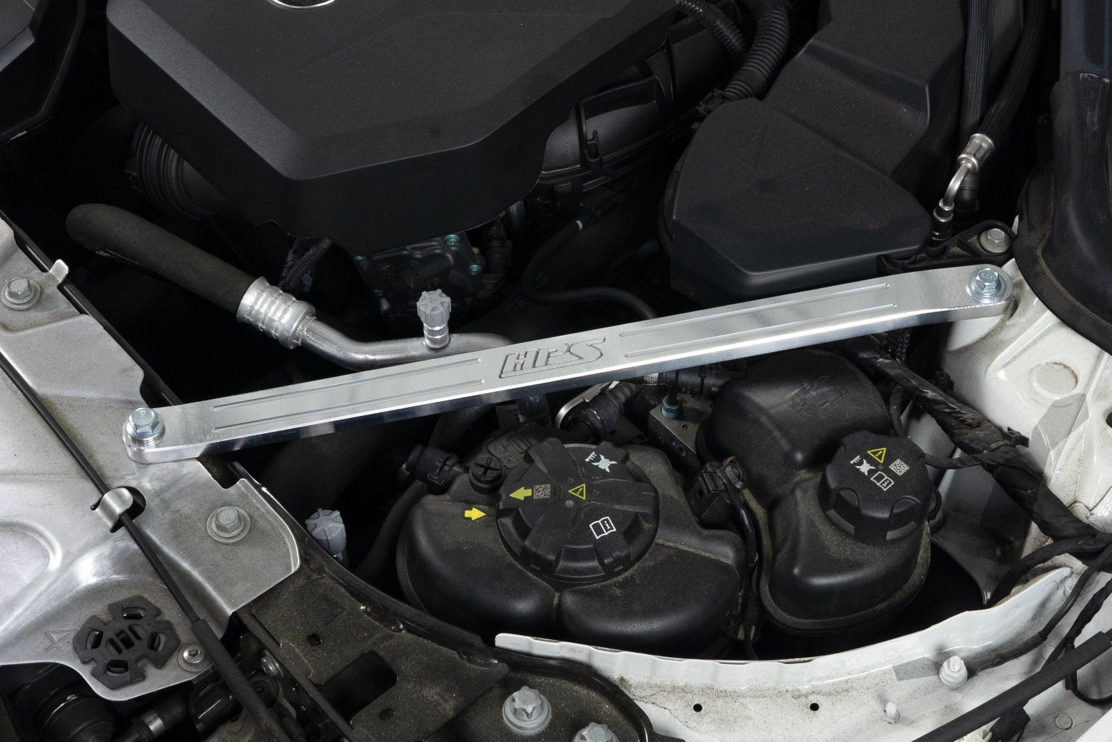 42-115WB HPS Black Front Up Solid Strut Bar Tower Brace For 20-24 BMW M340i / 19-24 330i