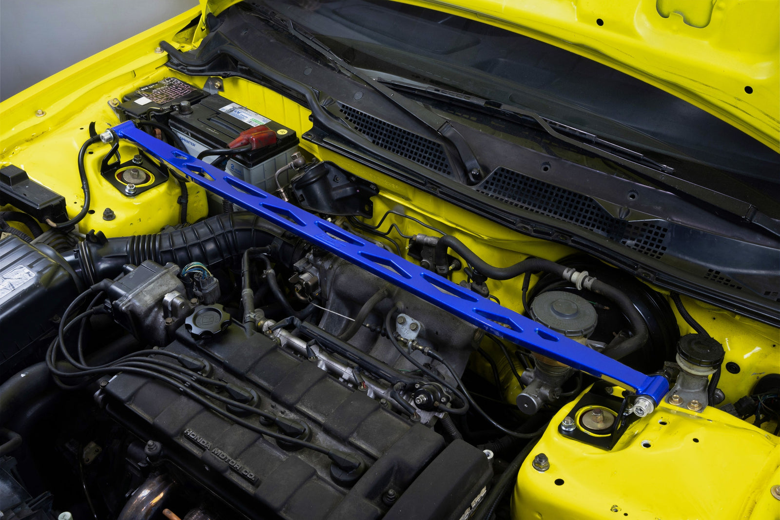 42-120BL HPS Blue Aluminum Front Upper Strut Bar Tower Brace For 94-01 Acura Integra DC2