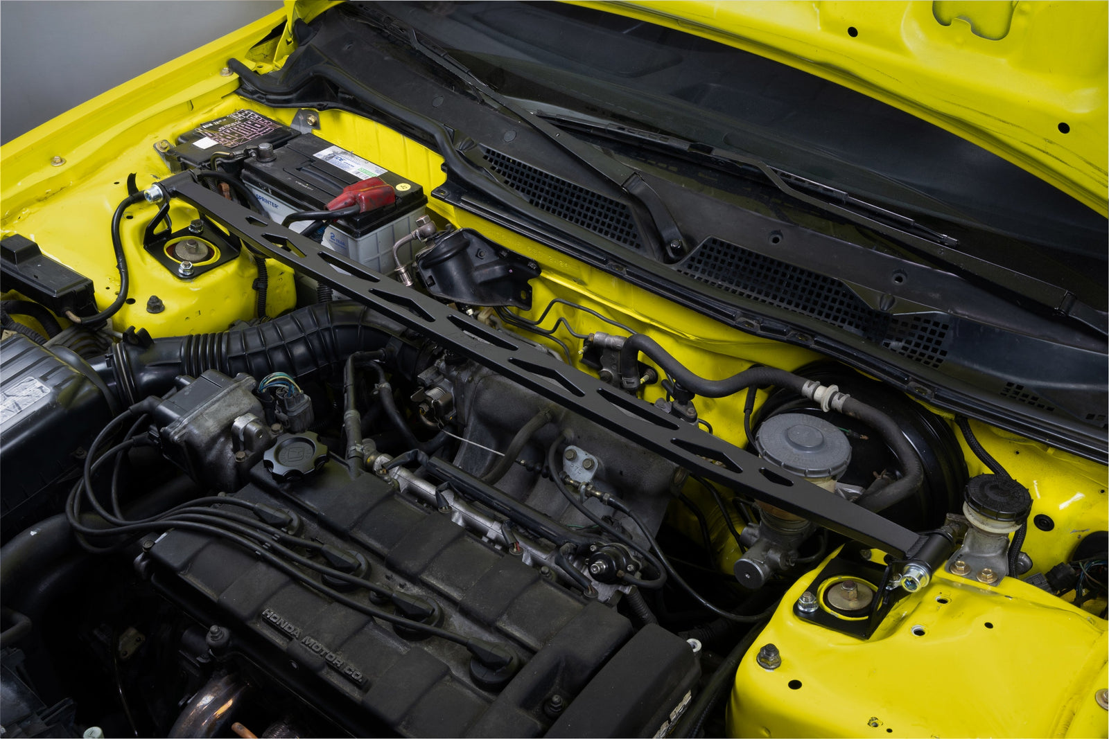 42-120WB HPS Black Aluminum Front Upper Strut Bar Tower Brace For 94-01 Acura Integra DC2