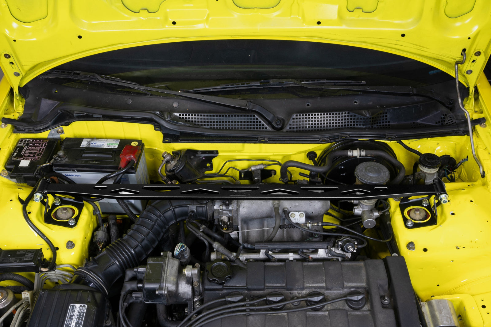 42-120WB HPS Black Aluminum Front Upper Strut Bar Tower Brace For 94-01 Acura Integra DC2