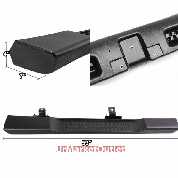 Factory Style Black Running Board Nerf Bar For 07-18 Jeep Wrangler 2-Door (JK)