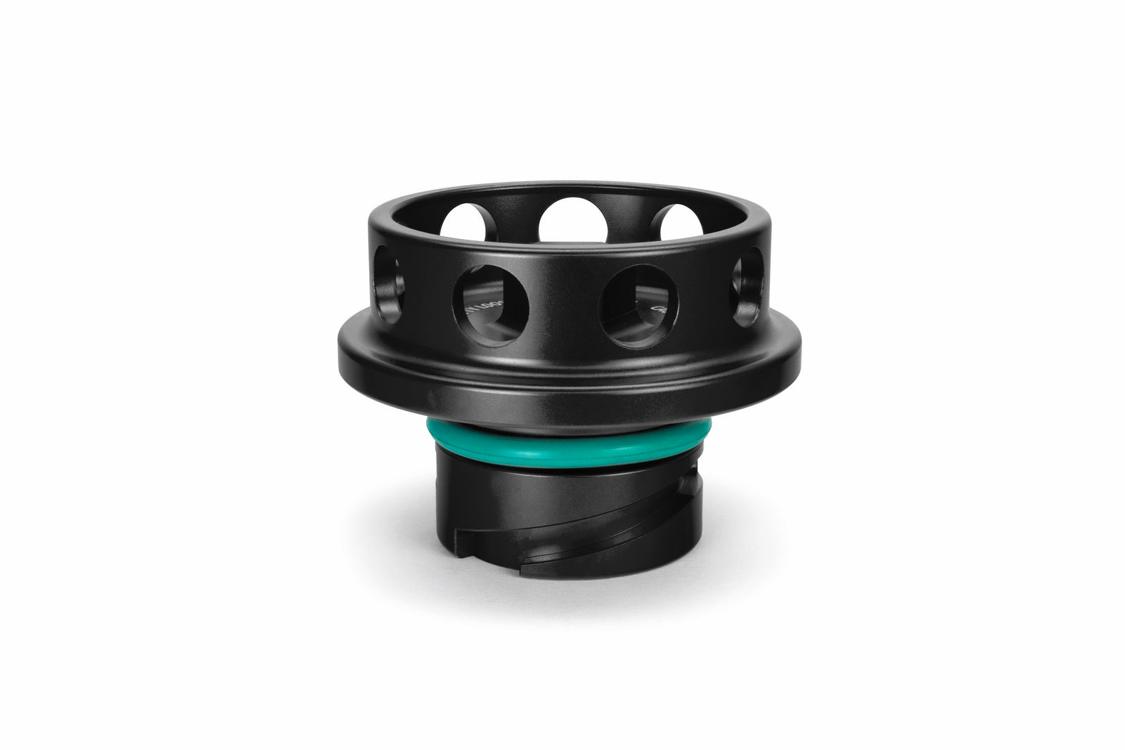 HPS Black CNC Billet Aluminum Engine Oil Filler Cap Neck Sealing For Jaguar 5269-111WB